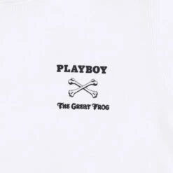 Playboy X The Great Frog Hoodie -Best Clothing Store PlayboyxTGFEntwinedHoodieWhiteFrontDetail 7a0bc0f3 8b02 470e 828a ee904385547f
