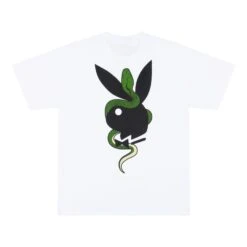 Playboy X The Great Frog T-Shirt -Best Clothing Store PlayboyxTGFEntwinedT shirtWhiteBack