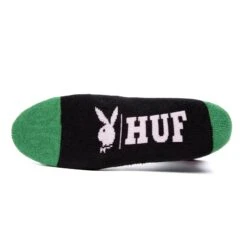 Playboy X HUF Rabbit Head Crew Socks -Best Clothing Store RABBIT HEAD CREW SOCK BLACK SK00682 BLACK 02