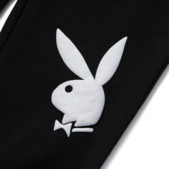 Playboy X HUF Rabbit Head Sweatpants -Best Clothing Store RABBIT HEAD FLEECE PANT BLACK PT00233 BLACK 03