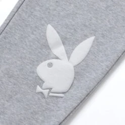 Playboy X HUF Rabbit Head Sweatpants -Best Clothing Store RABBIT HEAD FLEECE PANT GREY HEATHER PT00233 GYHTR 03