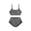 Women's Lounge Satin Cami & Short Set - Grey 1 Women's Lounge Satin Cami & Short Set - Grey -Best Clothing Store Women sLoungeSatinCami ShortSet Grey