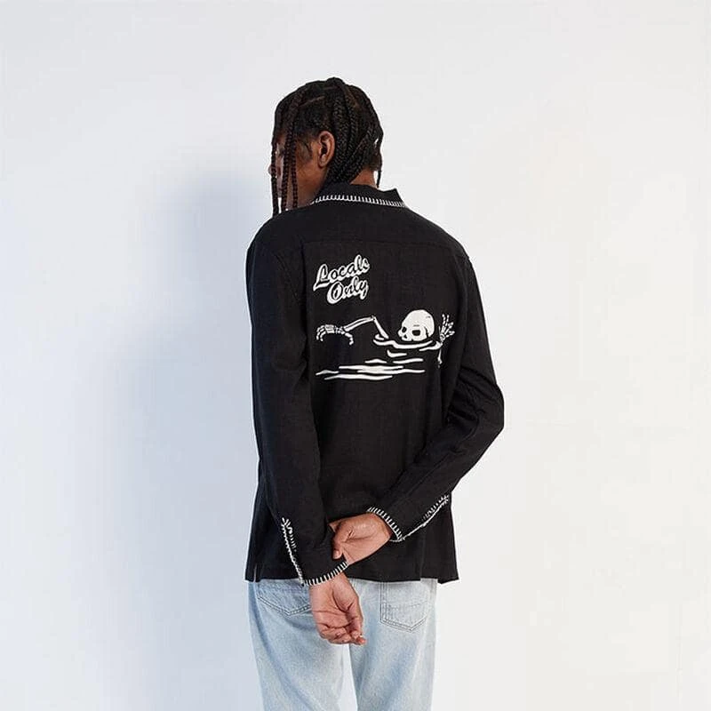 Locals Only Long Sleeve Black Tee 5 Locals Only Long Sleeve Black Tee - Image 3