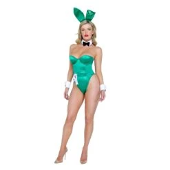 Playboy Bunny - 8pcs Set -Best Clothing Store playboy bunny costume green front
