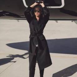 Belted Long Wool Robe Coat -Best Clothing Store robecoat1 792bf37c 0b7a 4859 99b2 0061a23f1228