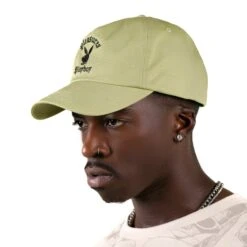 Playboy X Pleasures Invite Strapback Hat -Best Clothing Store strapback hat green 02